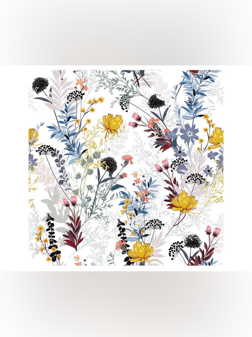 Vintage Floral Peel and Stick Wallpaper, Removable Self-Adhesive
